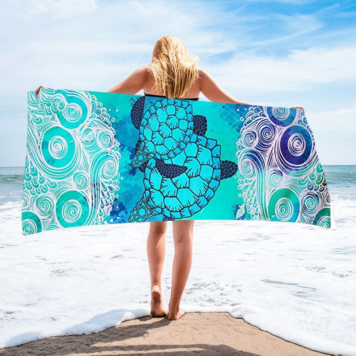 Printed Beach Towel Ultra-plush Quick-dry Beach Towel Xl Print Pool