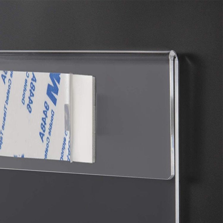 2 PCS 4x6 Inch Wall Mounted Acrylic Signage Bracket Wall Photo Frame