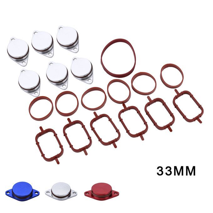 6 X 33MM Diesel Swirl Flap Blanks Intake Manifold Gaskets