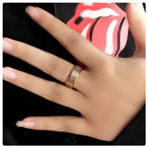 Jesus Cross Gold Plated Titanium Steel Comfort Fit Wedding Band Ring