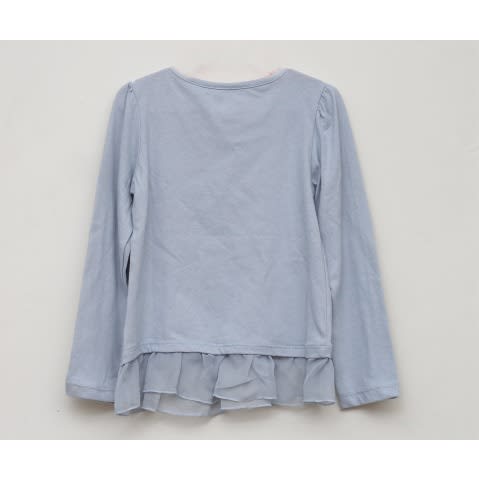 Pretty Print Girls Blouse-Blue
