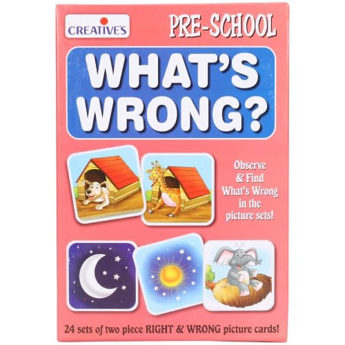 Pre School What Is Wrong Leaning -24 Pairs of Cards