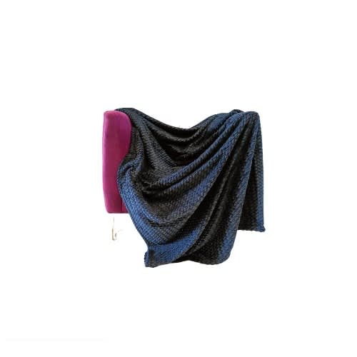 Navy Blue Super Luxury Throw Blanket (150x200cm)