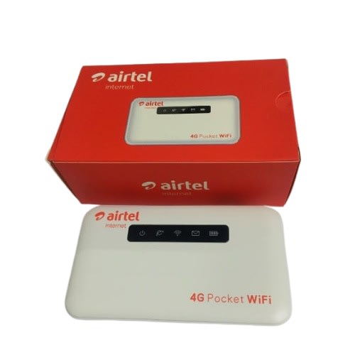 Airtel - 4g Lte Mobile Mifi With Lan Port - 6 Hours Battery & 4gb Data Sim Card - 2600mAh