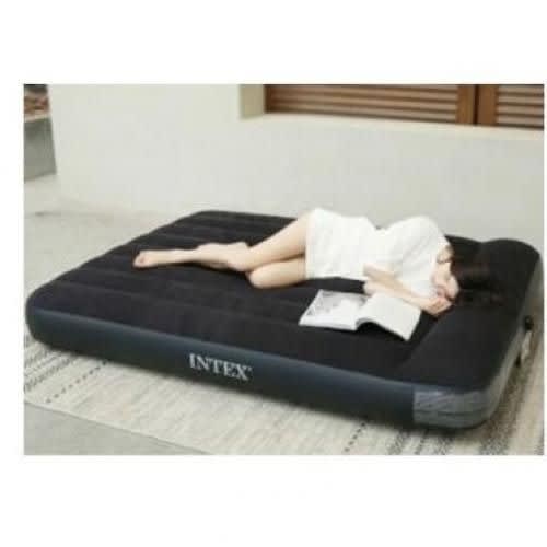 Inflatable Air Mattress With Pump - 10" - Black