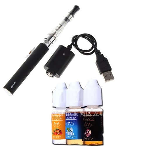 1100mah Electronic Rechargeable Cigarette Shisha Pen With 3- E Juice