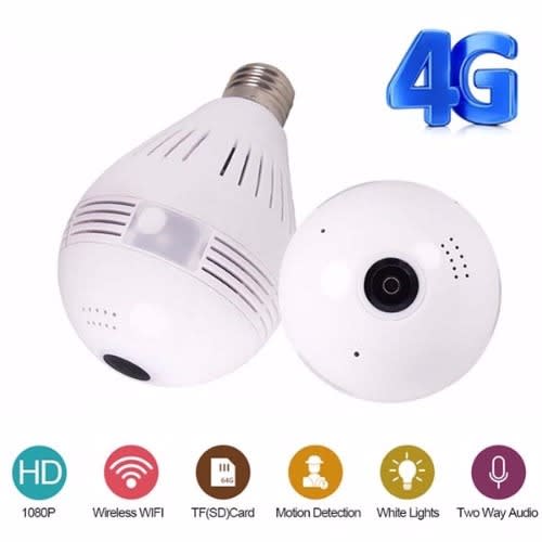 4G Wifi Panorama Security Camera Bulb