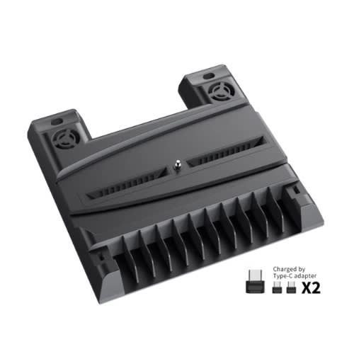 Multi-function Stand For Ps5 Console Cooling Fan + Charging Base