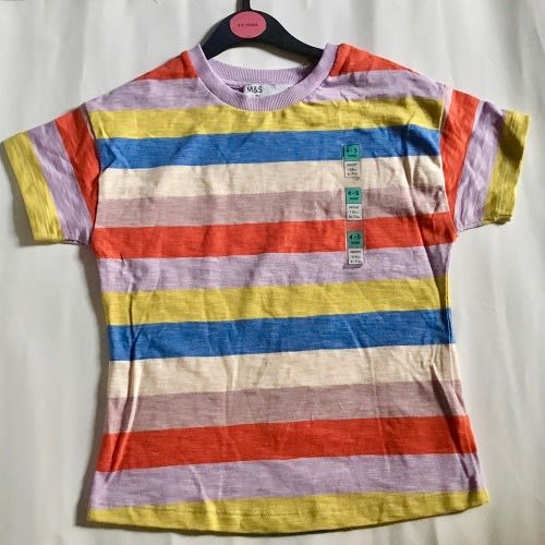 Boys Multicolored Stripe T-shirt