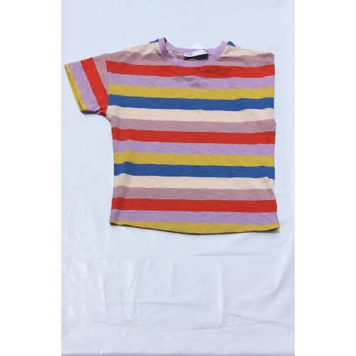 Boys Multicolored Stripe T-shirt