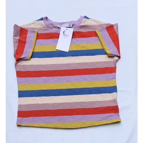 Boys Multicolored Stripe T-shirt