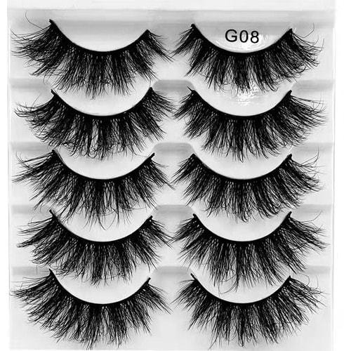 8D Fluffy Natural Handmade Lashes - 5Pairs