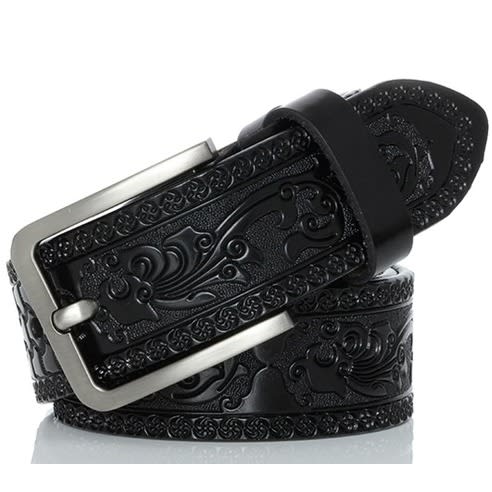 Men's Stylish Original Pure Leather Black Belt
