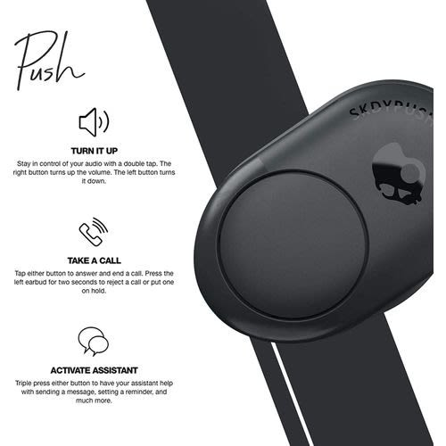 Push True Wireless In-ear Earbud - Dark Grey