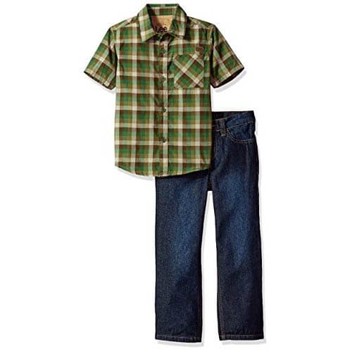 Boys' 2 Piece Short Sleeve Button Up Shirt Set
