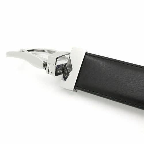 2 in 1 Leather Belt With Reversible Buckle