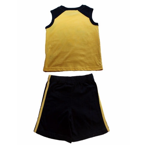 Graphic Sleeveless Top & Short - Yellow