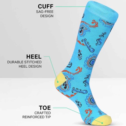 Marino Intricate Paisley 5 Pack  Men Socks -Pack 311