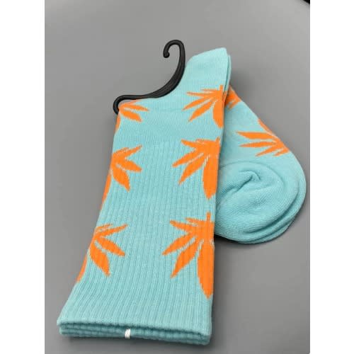 Men's Pattern Green Orange Cool Stylish Sock