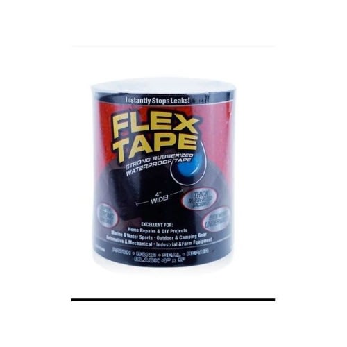Black Flex Strong Rubberized Waterproof Tape 8x10cm
