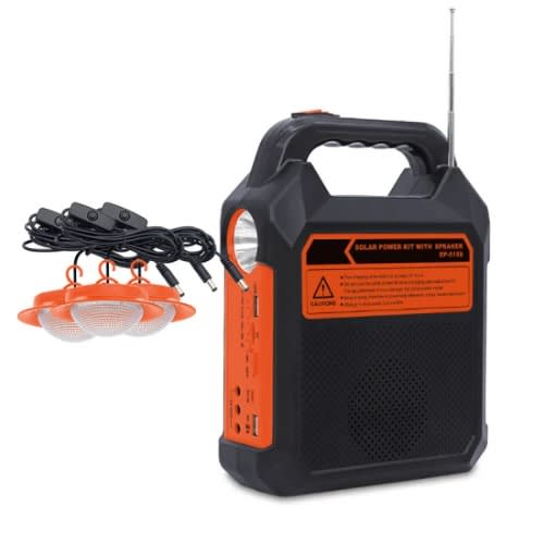 Solar Lighting System With Bulbs And Radio And Bluetooth
