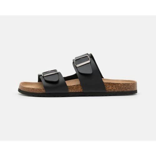 Realwon Male Buckled Slides - Black