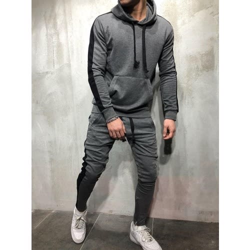Men's Sweat Shirt & Joggers - Black