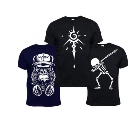 3-in-1 Dope T-Shirt Bundle - Black & Navy Blue