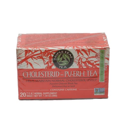 Triple Leaf Tea, Tea Bags - Cholesterid -  20-Count Boxes