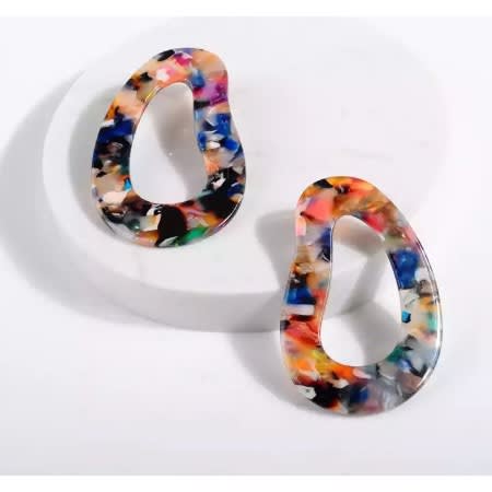 6 In 1 Acrylic Crystal Earrings