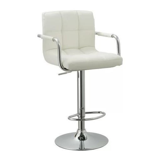 360°swivel Comfort Leather Bar Stool- White