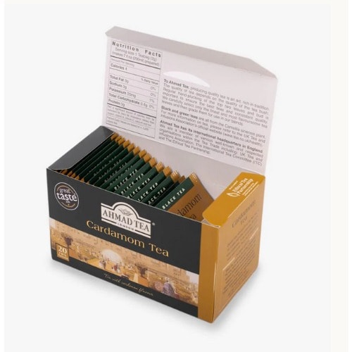Ahmad Tea Cardamom Flavoured Black Tea - 20 Bags