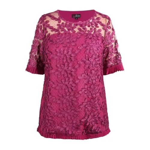 Magenta Pink Lace Top