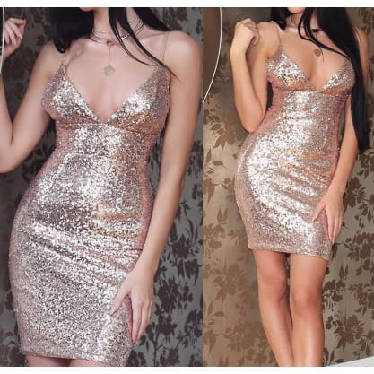 Women Sequin Mini Dress