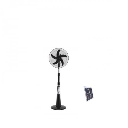16''  Rechargeable Fan Frc-40-d + Free Solar Panel --45W