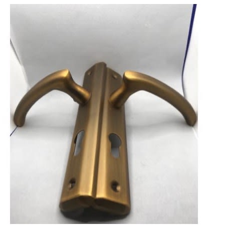 Super Fealty Door Lock Set - Gold And Brass Cylinder