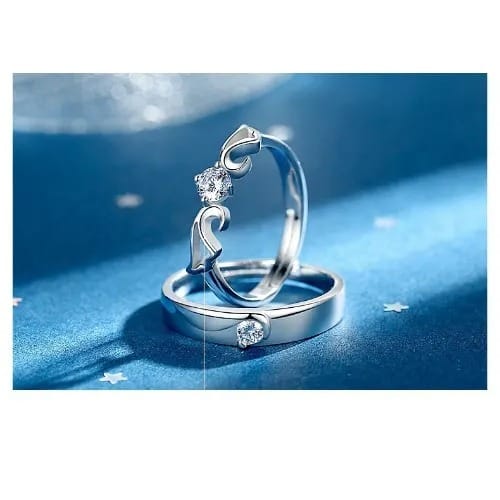 Adjustable Unisex Love Ring - Set Of 2