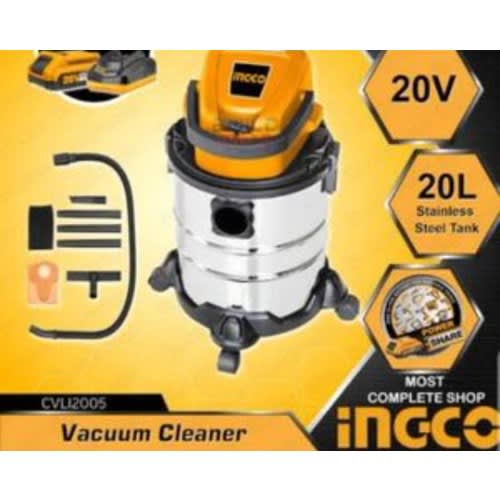 Ingco Cordless Wet And Dry Vacuum Cleaner -20L - Battery And Charger Inclusive