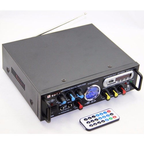 Karaoke Digital Amplifier with USB SD FM and Microphone Support