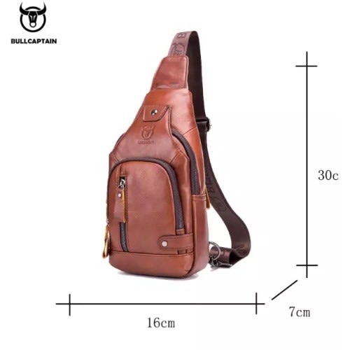 Bullcaptain Leather Crossbody Bag