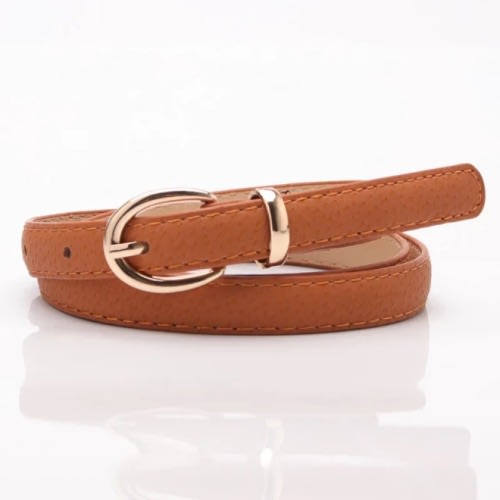 Set Of 3 Ladies Belts  - Black - Brown And Nude