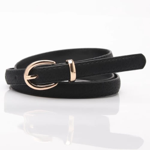 Set Of 3 Ladies Belts  - Black - Brown And Nude