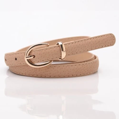 Set Of 3 Ladies Belts  - Black - Brown And Nude