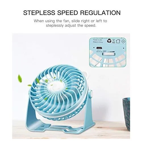 Dp Led Light Rechargeable Table Fan - Dp 7620