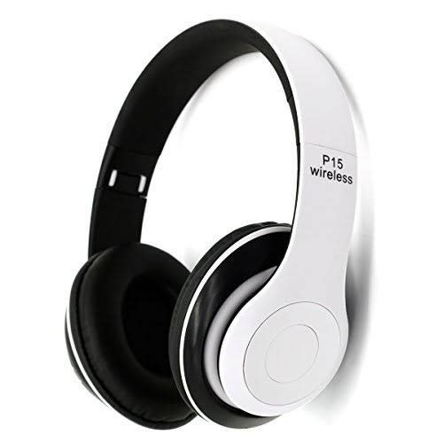 P15 Foldable Wireless Headphones - White