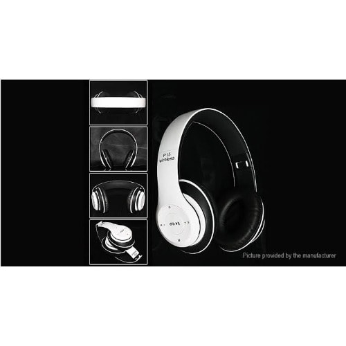 P15 Foldable Wireless Headphones - White