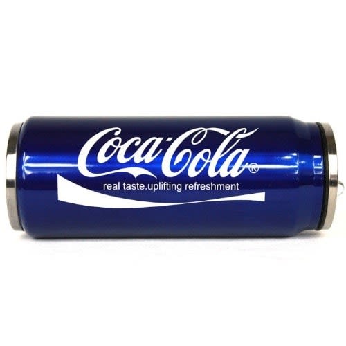 Coca Cola Double Wall Vacuum Flask With Insulated Thermos Stainless Steel - Blue