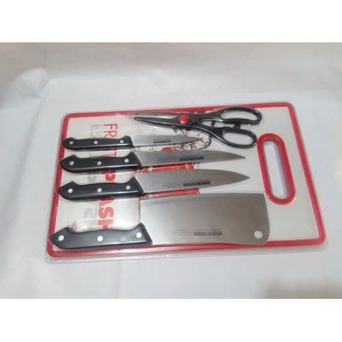 Knife Set With Chopping Board & Scissors