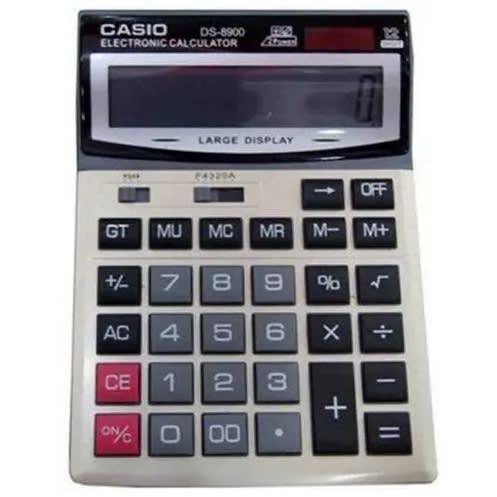 Casio Basic Electronic Calculator- Ds-8900 12-bit Display