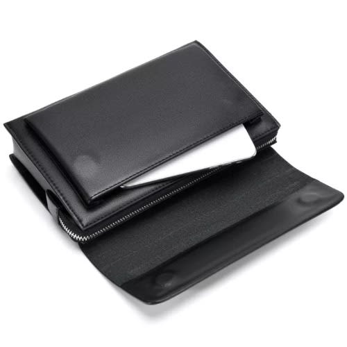 Men's Clutch Leather Purse - Black